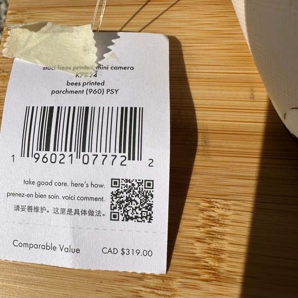 Kate Spade Staci Bee printed crossbody cream and gold NWT - Picture 8 of 9